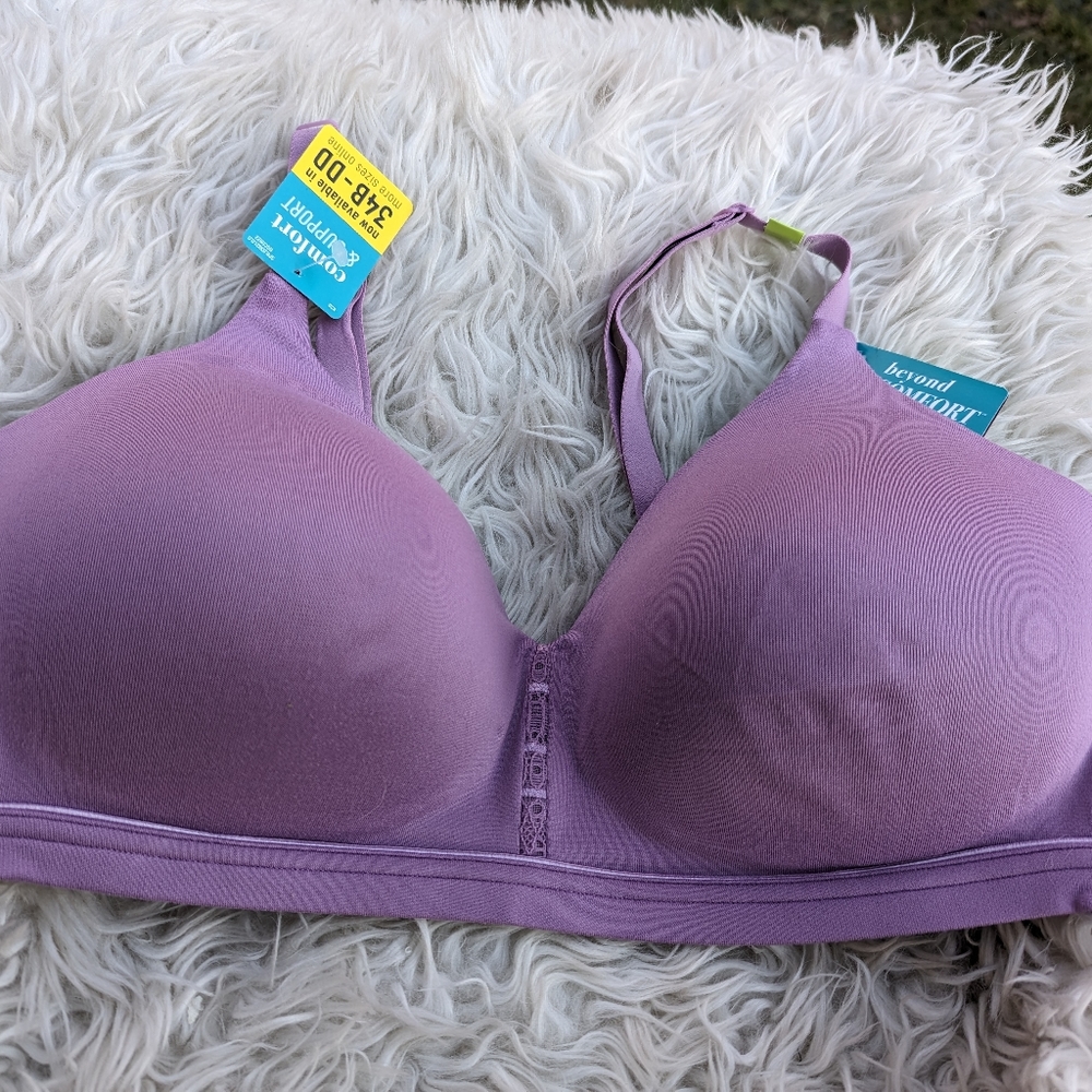 Vanity Fair NWT Wireless Bra Light Purple Size 38B